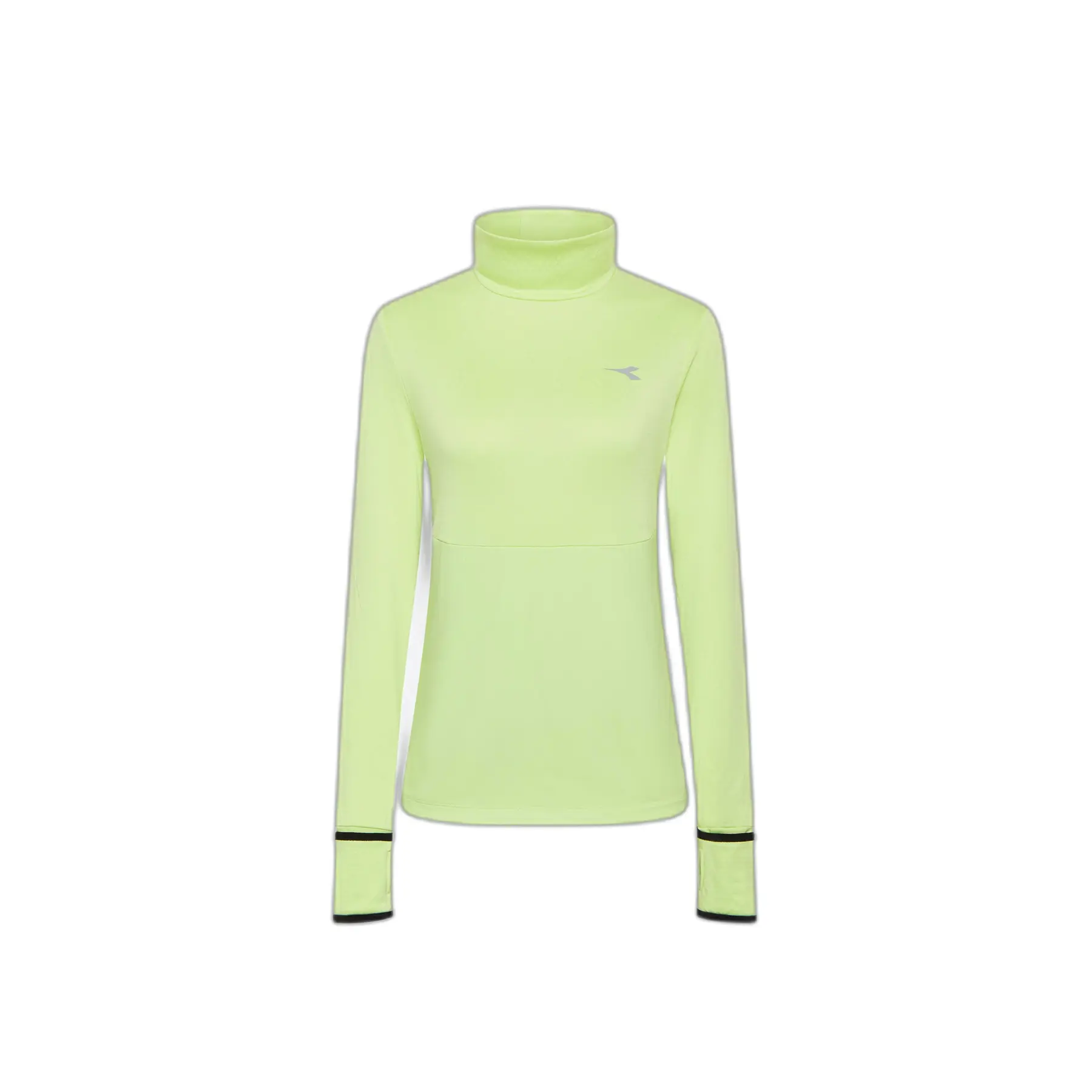 Diadora Femme Vert Maillot Manches Longues Hivernale Wb