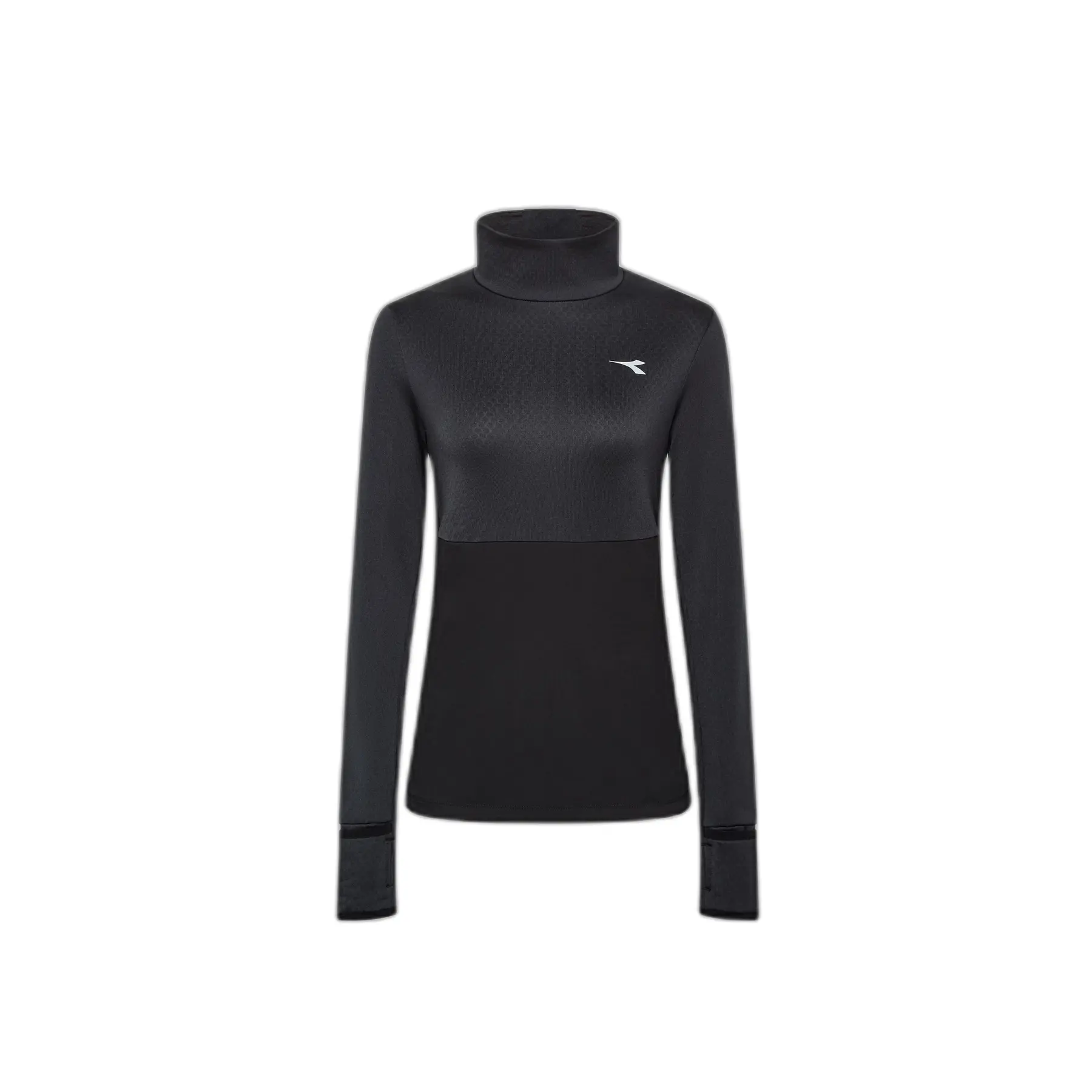 Diadora Femme Noir Maillot Manches Longues Hivernale Wb