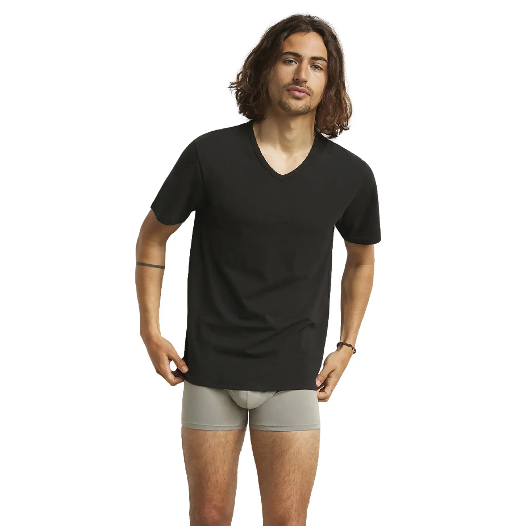 Set di 2 T-shirt a Col V DIM Regul'Activ Sport