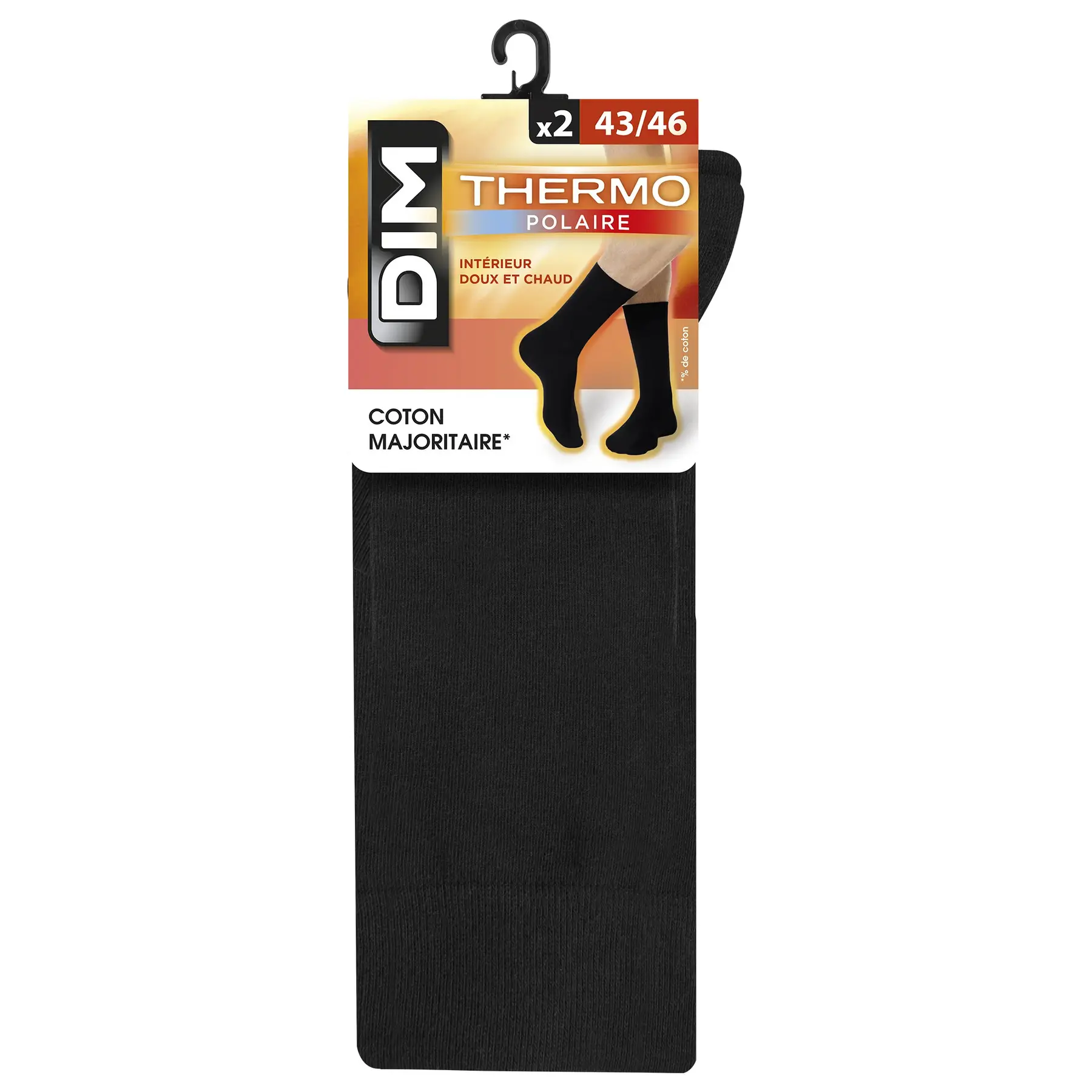 Set di 2 paia di calze termiche in pile DIM