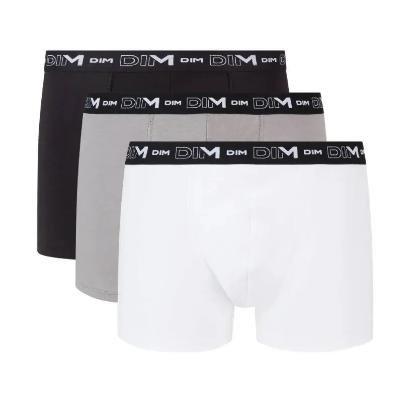 Set di 3 Boxer DIM Coton Stretch