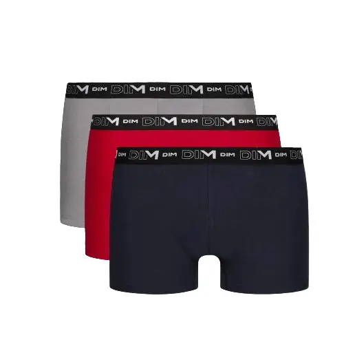 Set di 3 Boxer DIM Coton Stretch