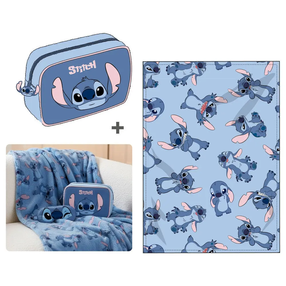 Couverture + trousse Disney Stitch Couverture + trousse Disney Stitch