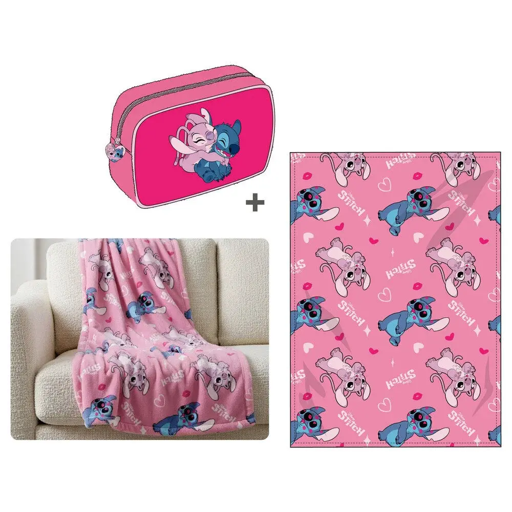 Couverture + trousse Disney Stitch Couverture + trousse Disney Stitch