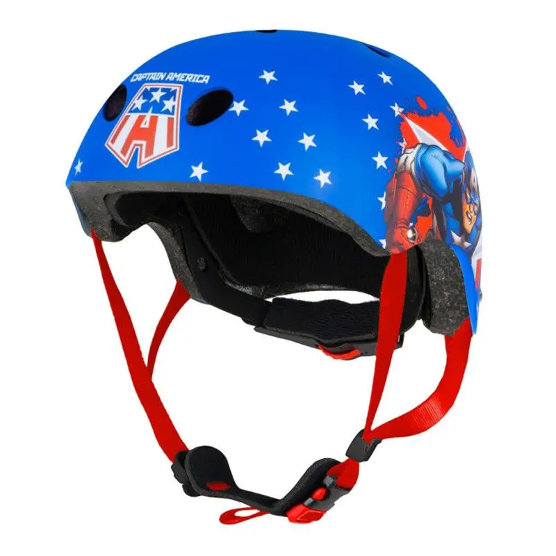 Casque vélo avec molette réglage enfant Disney V3 Captain America 54-58 Casque vélo avec molette réglage enfant Disney V3 Captain America 54-58