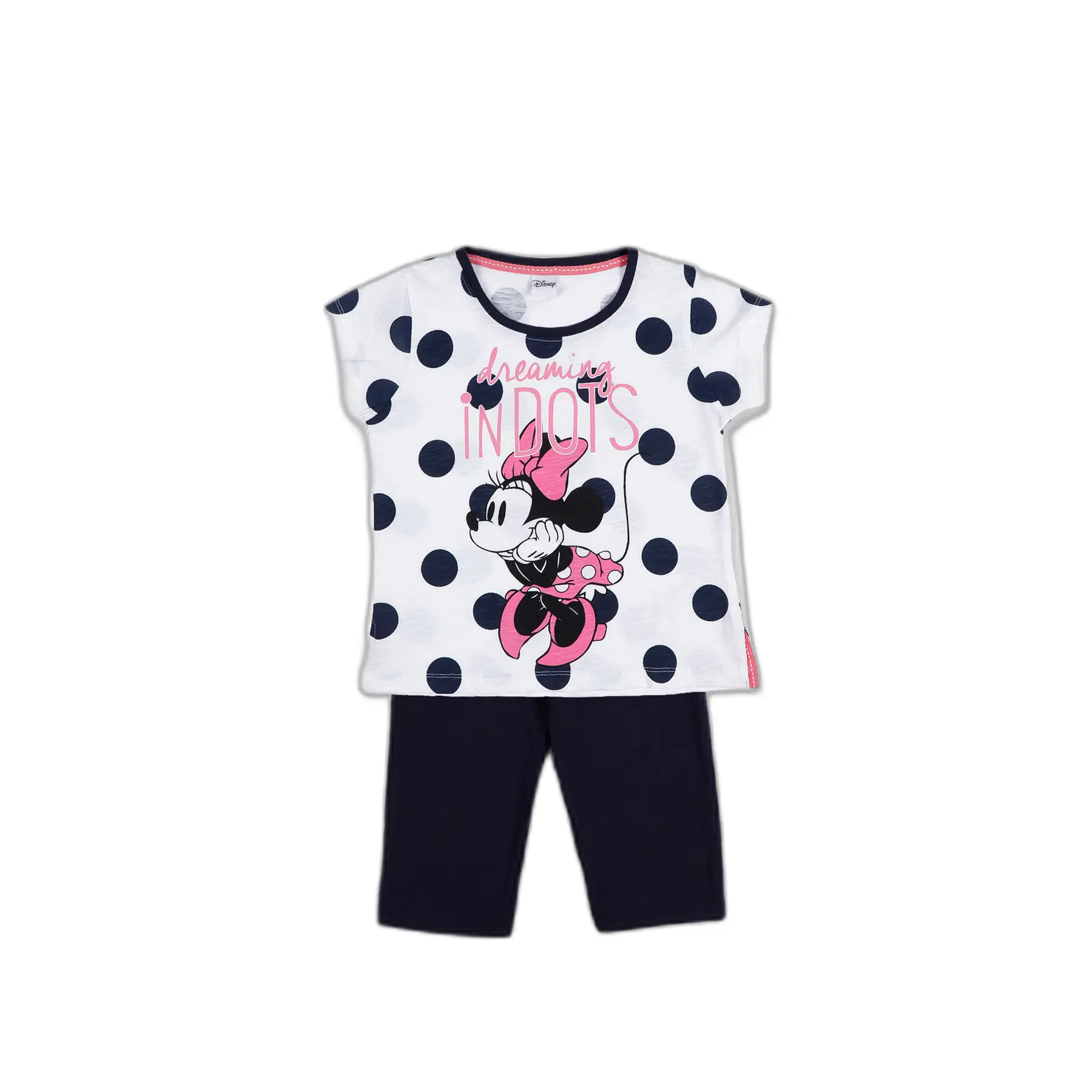 Mädchen-Pyjama Disney Minnie Dots