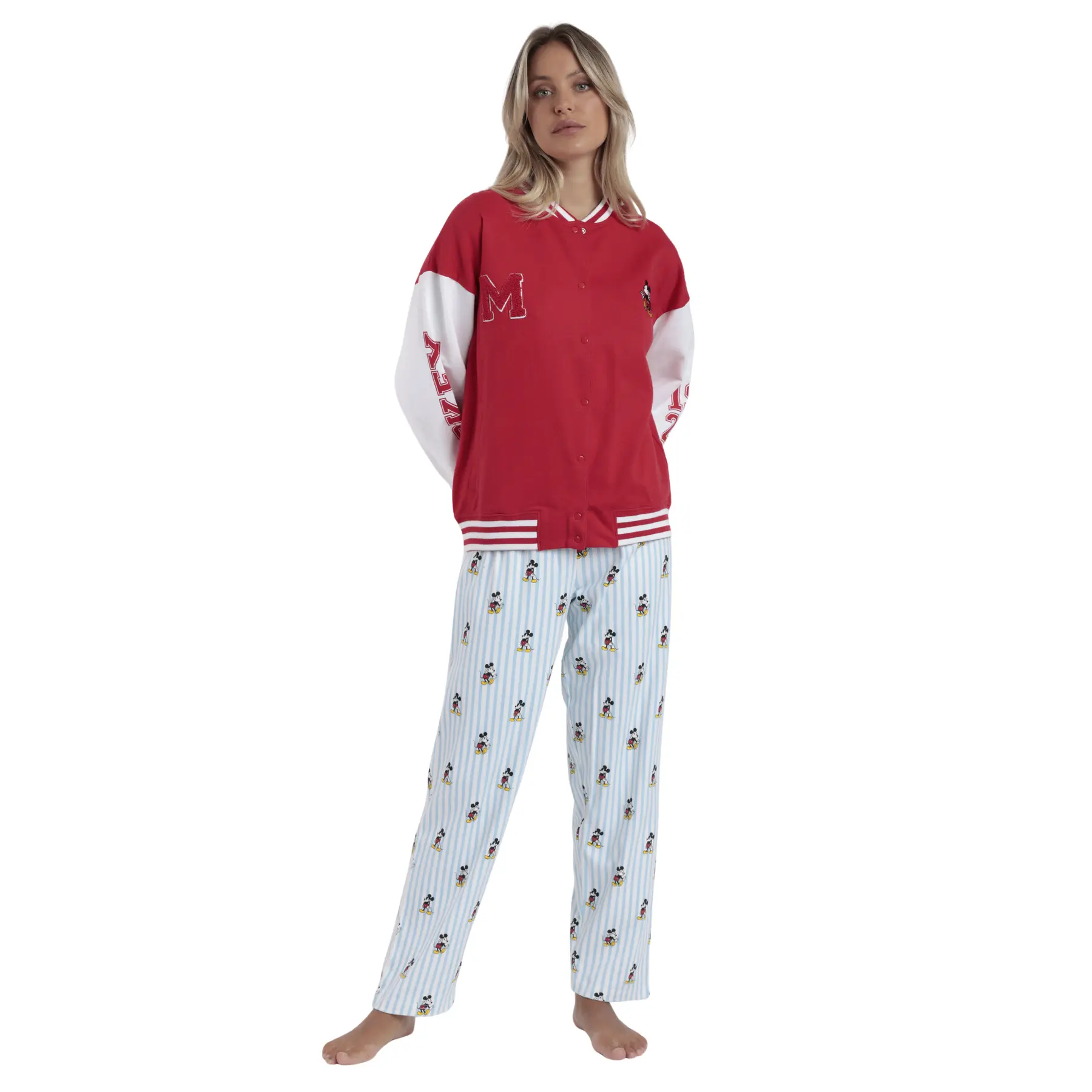 Damen warme Jacke Disney Mickey New York