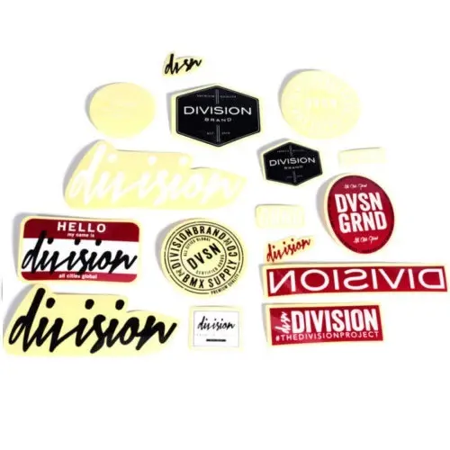 Sortierte Aufkleber Division Brand