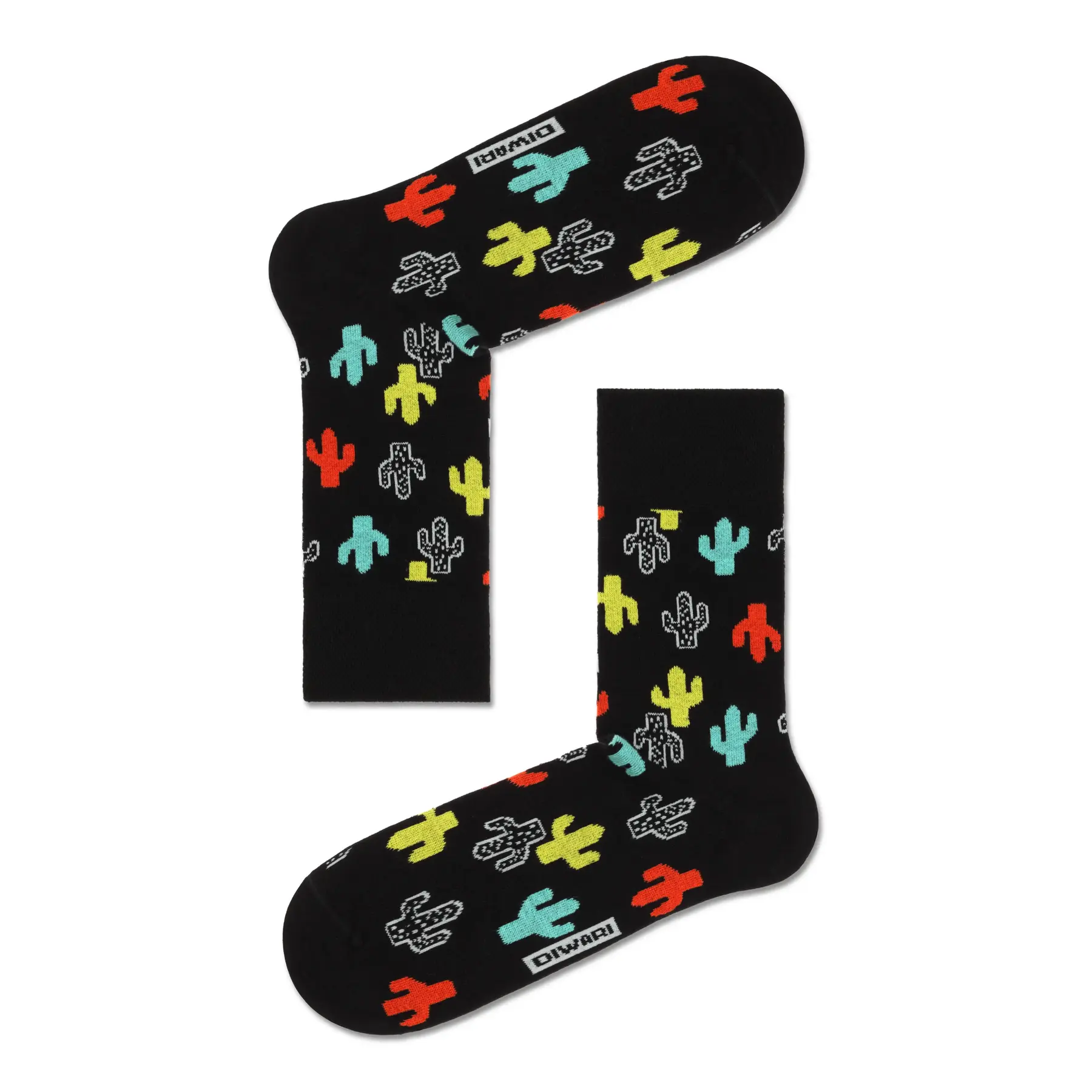 Calzini in cotone con motivi Diwari Happy Cactus