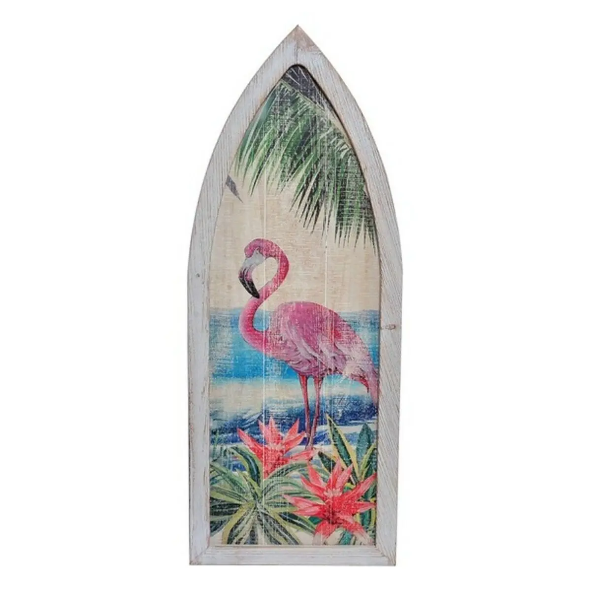 Décoration murale flamant rose tropical DKD Home Decor Décoration murale flamant rose tropical DKD Home Decor