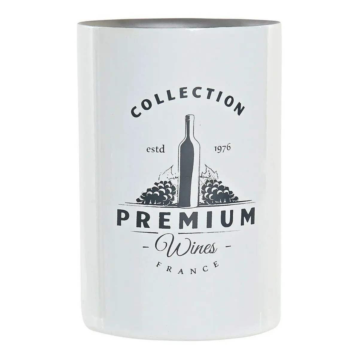 Dkd Home Decor Unisex Weiß Flaschenkühler Aus Rostfreiem Stahl