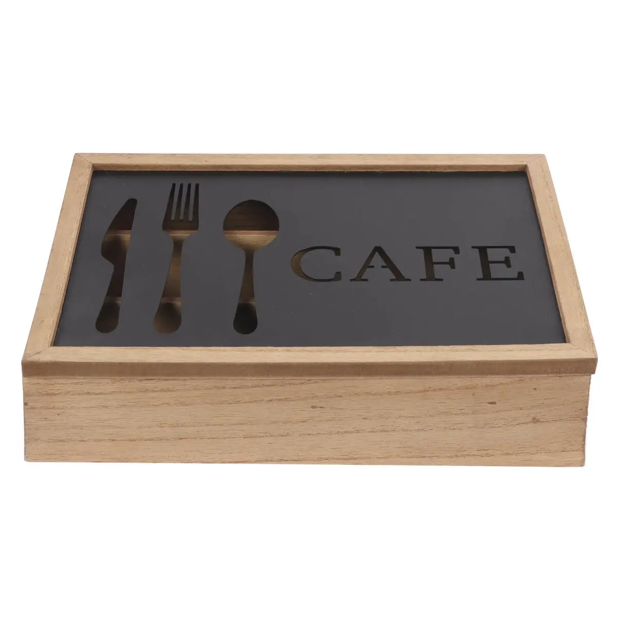 Range-couverts vintage en métal et aluminium DKD Home Decor