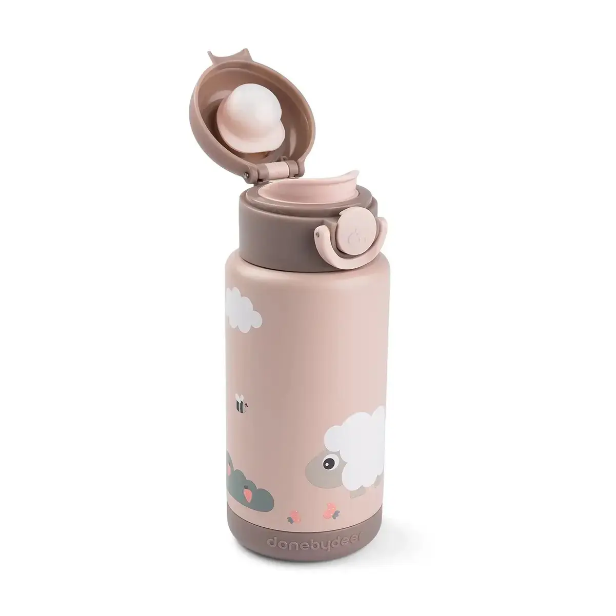 Done By Deer Unisex Thermoflasche Tiny Farm 350 Ml Rosa Baby Größe 7,5 X Größe 7,5 X 18,7 Mm - Bild 4