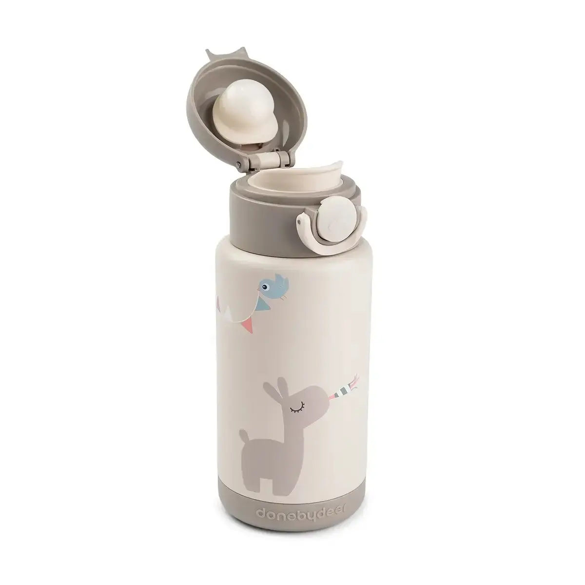 Done By Deer Beige Thermoflasche Tiny Farm 350 Ml - Bild 4