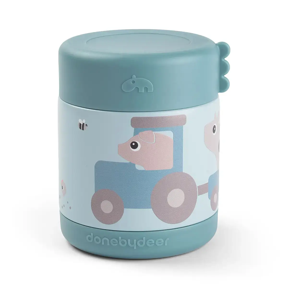 Done By Deer Unisex Thermobehälter Tiny Farm 300 Ml Blau Baby Größe 8,85 X Größe 8,85 X 11,3 Mm - Image 5