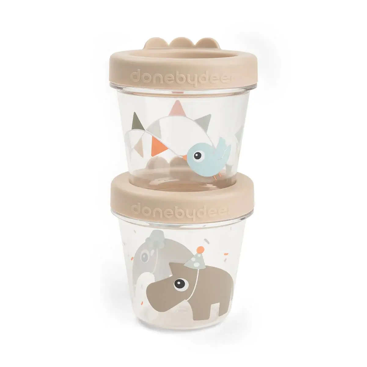Done By Deer Unisex 2Er-Pack Snackbox Natur Baby Größe 8 X Größe 8 X 15,5 Mm - Bild 3
