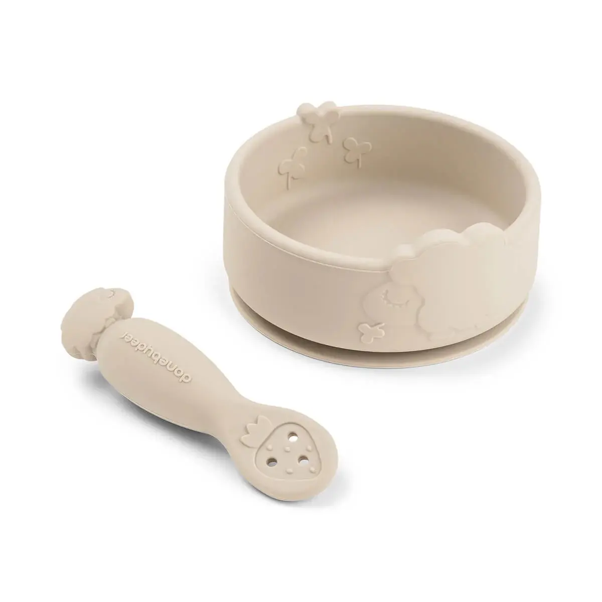 Set di stoviglie per l'apprendimento dei pasti Done by Deer Stick&Stay Sheepy