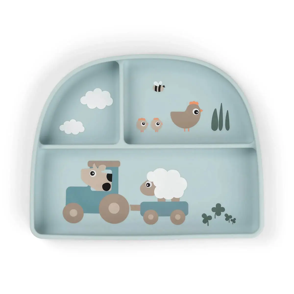 Done By Deer Blau Stick&Stay Silikon Fachteller Tiny Farm - Bild 4