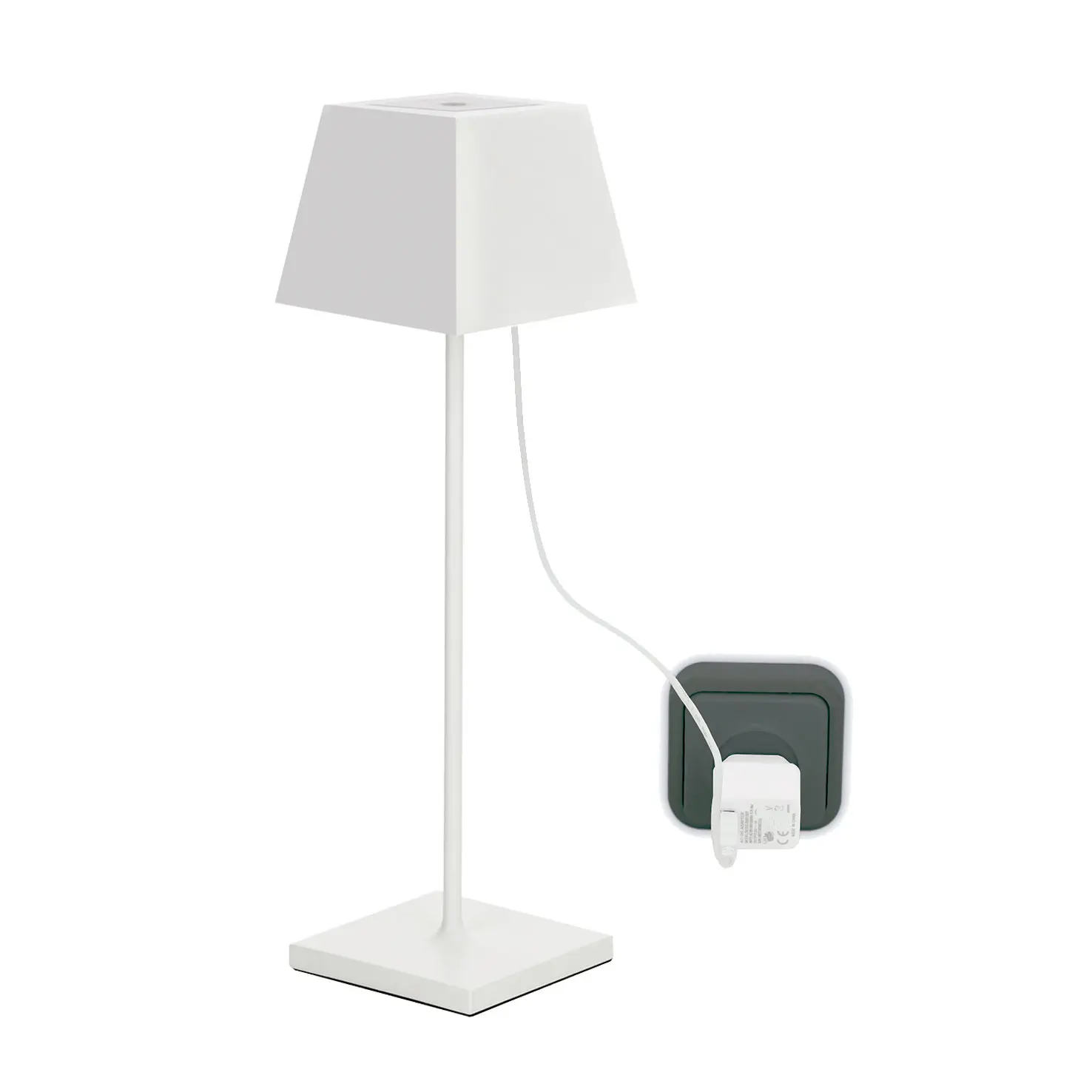 Lampe portable Dopo lighting Litta Square IP54 Touch dimming SMD 200lm(150lm) CRI80 3000K 45º microUSB