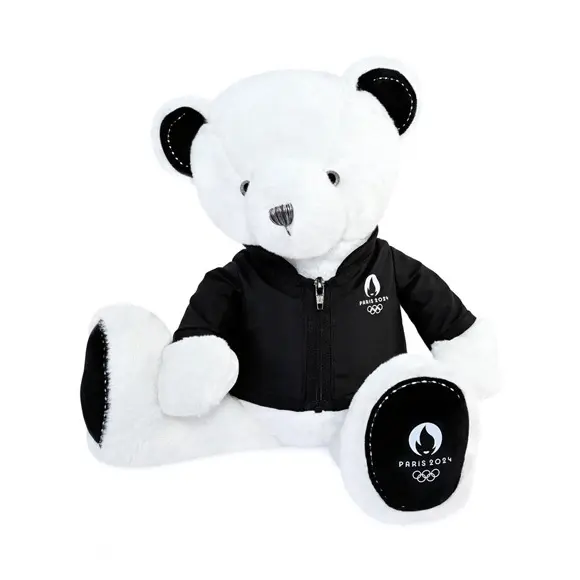 Osito de peluche con chaqueta paris 2024 premium 37 cm
