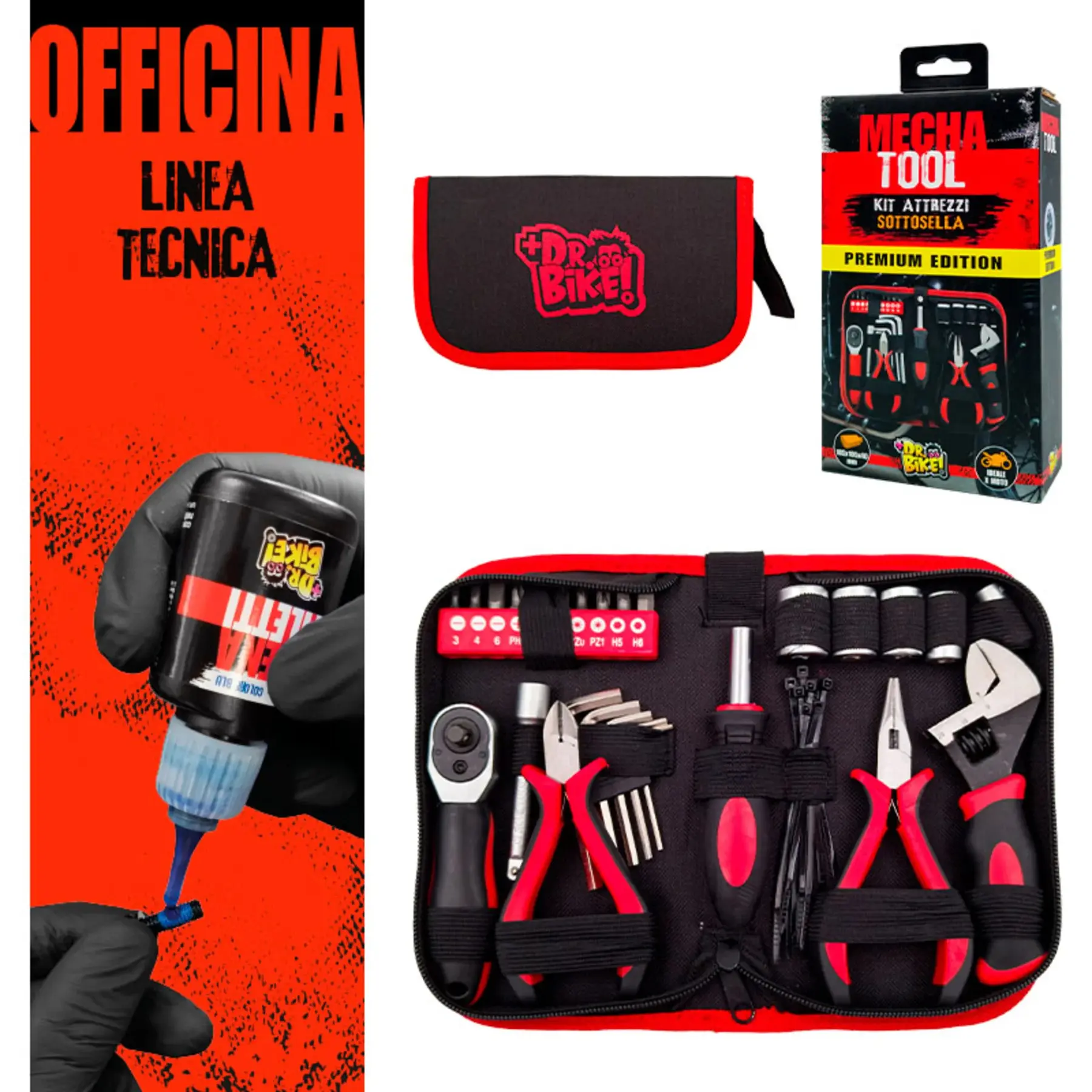 Cassetta degli attrezzi Dr Bike Mecha Tool premium