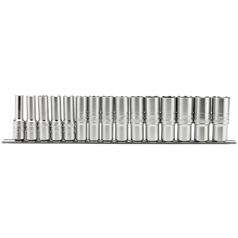 Chrome Vanadium Dopsleutelset Draper (x15)