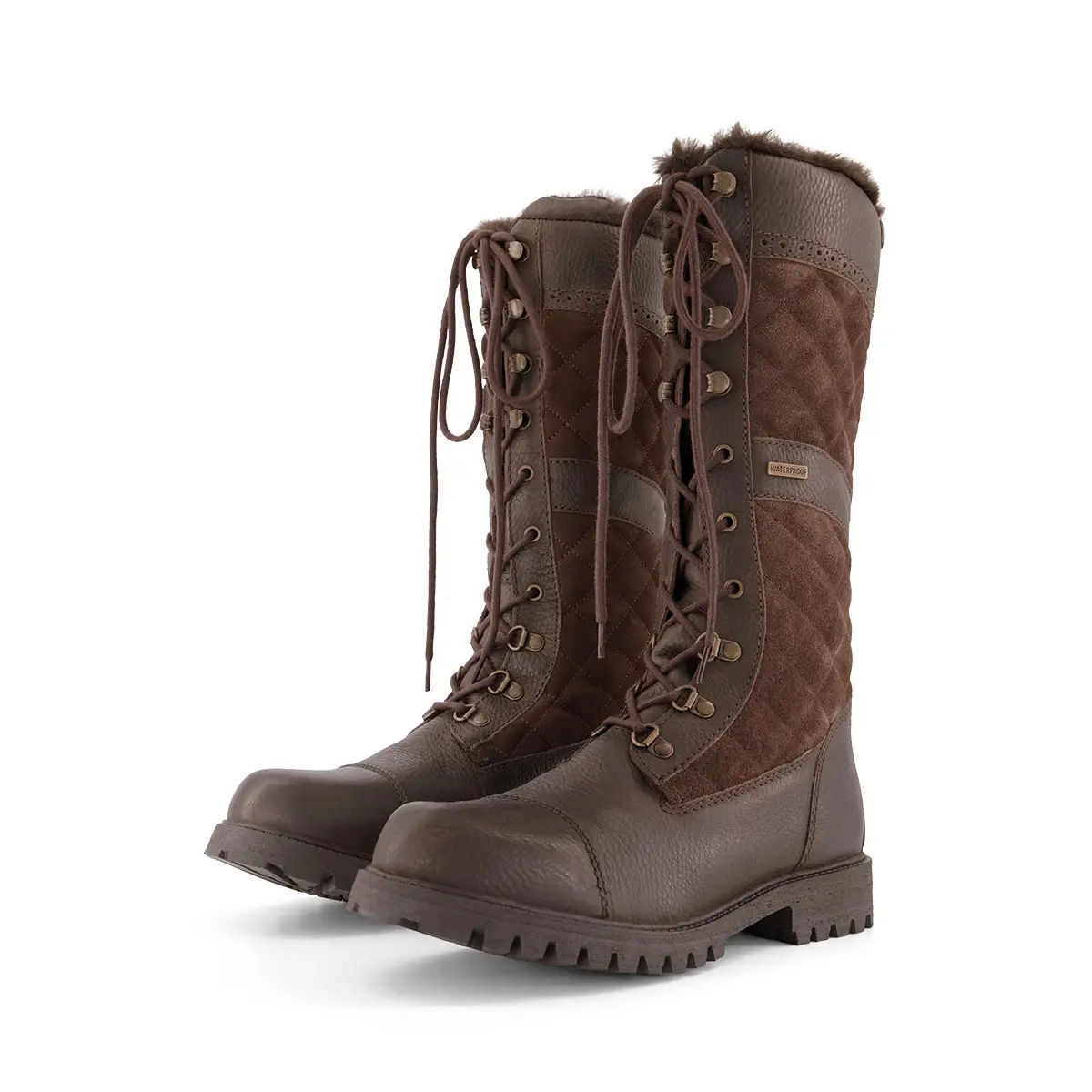 Dublin Women's Marron Padded Riding Boots Yukon