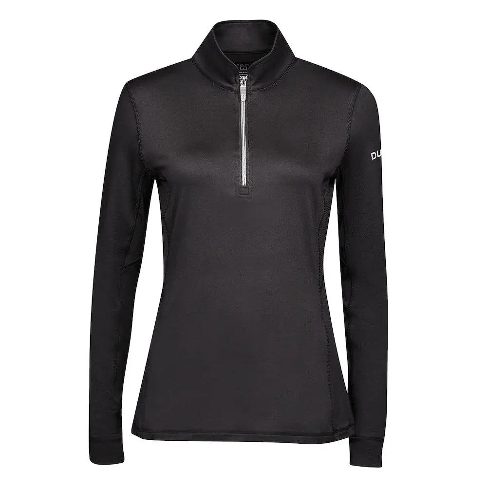Dublin Damen Schwarz Reit-Polo Mit Langen Ärmeln, Kylee