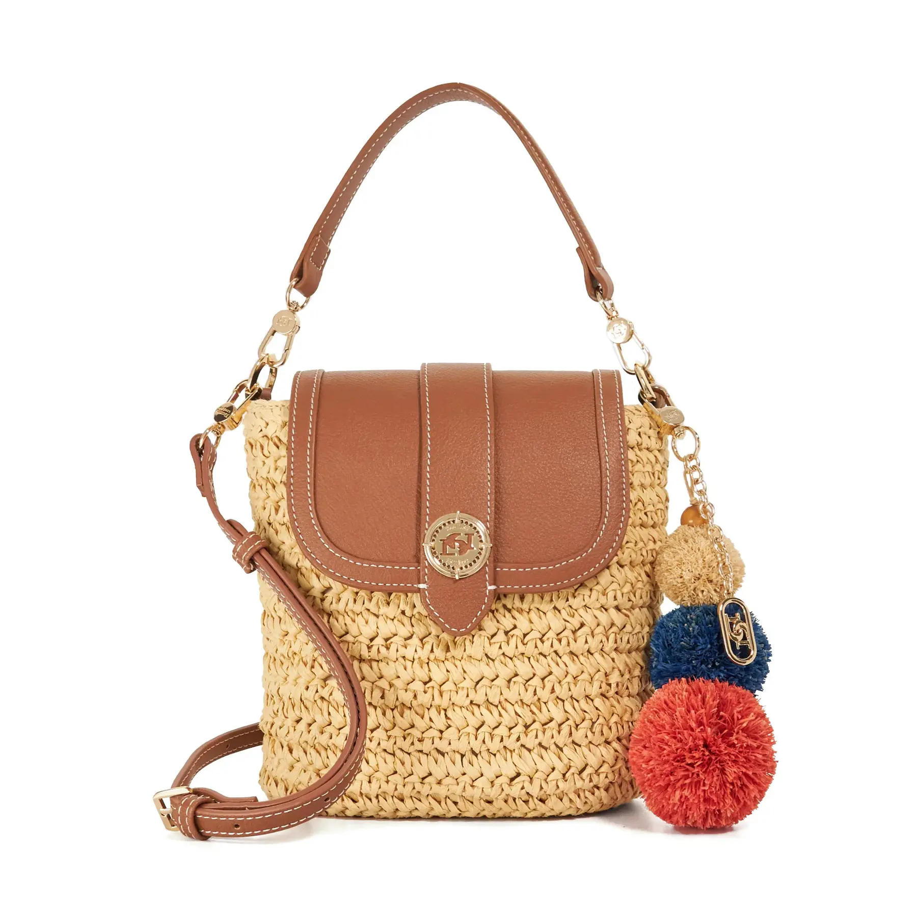 Raffia Umhängetasche Damen Dune London