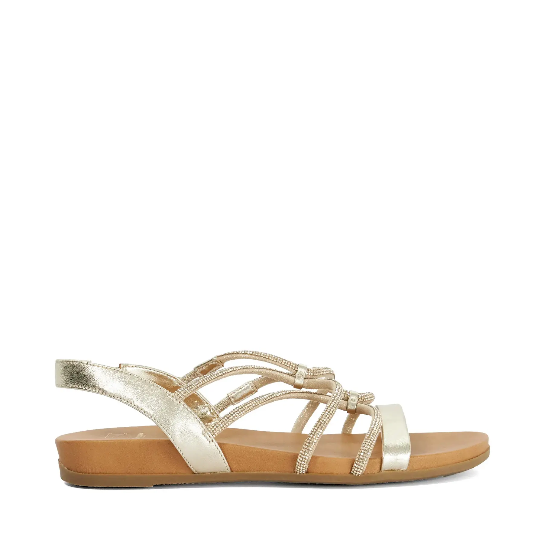 Flache Riemensandalen Damen Dune London