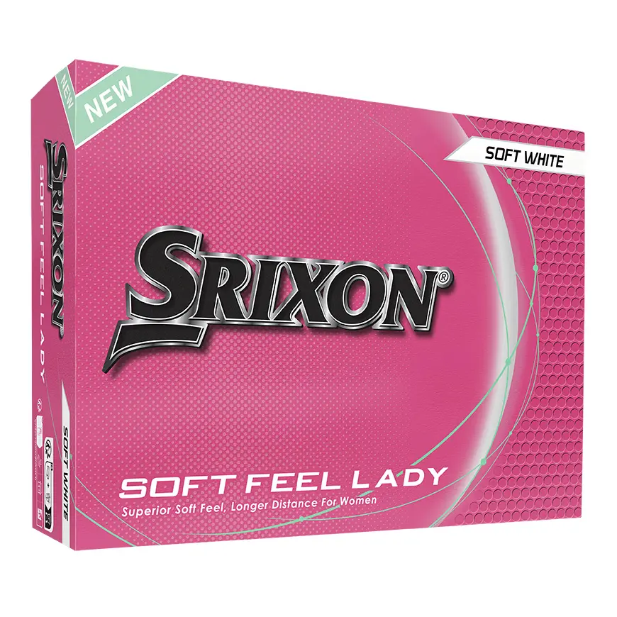 Srixon Damen Weiß Dunlop Srx Soft Feel Golfbälle Für (X12)