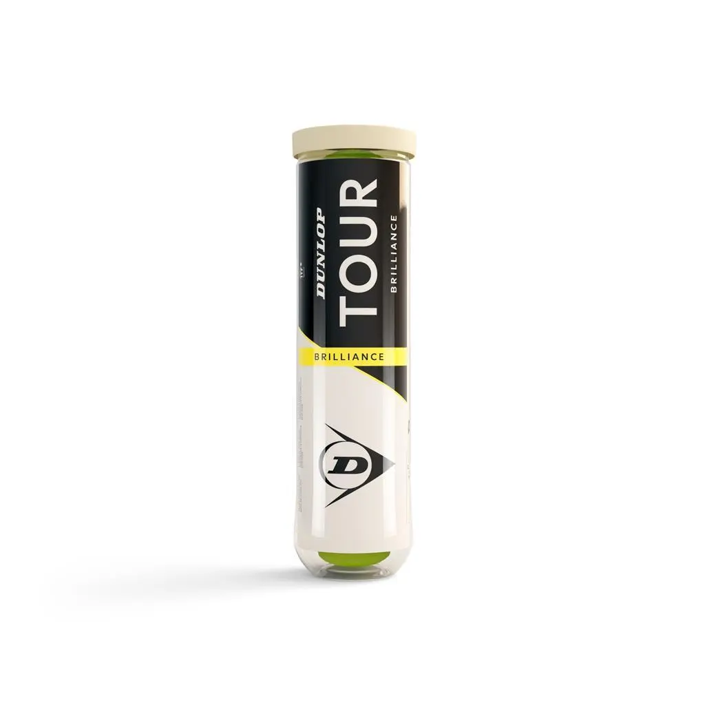 Tubo di 4 palline da tennis Dunlop Tour Brilliance