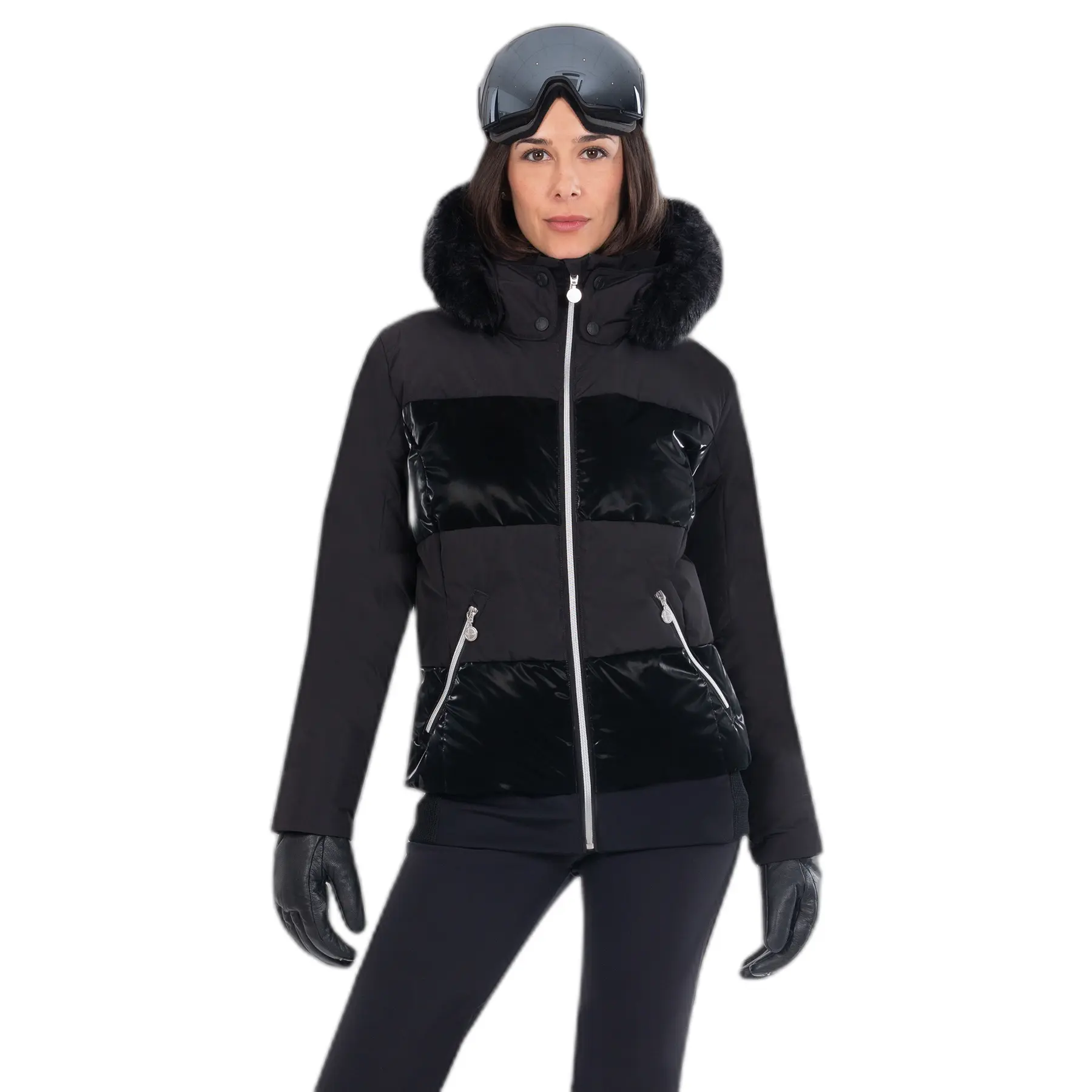 Skijacke mit Pelz für Damen Duvillard Candice 2 BFF