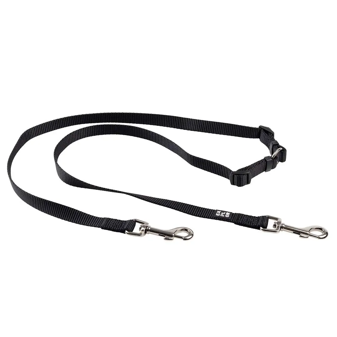 Duvoplus Noir Doppelte Hundeleine Classic