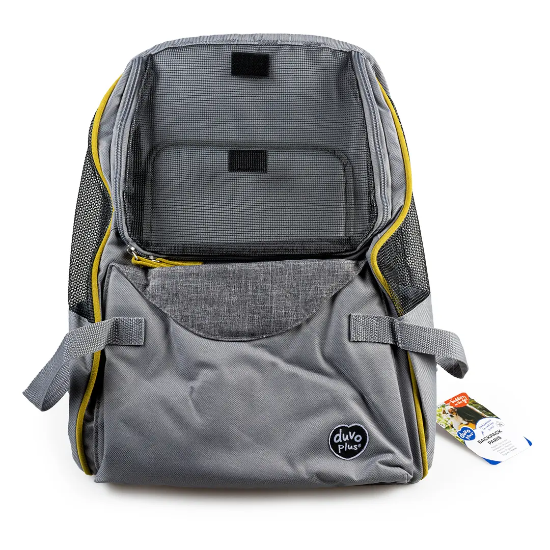Duvoplus Grau Rucksack Für Hunde Paris