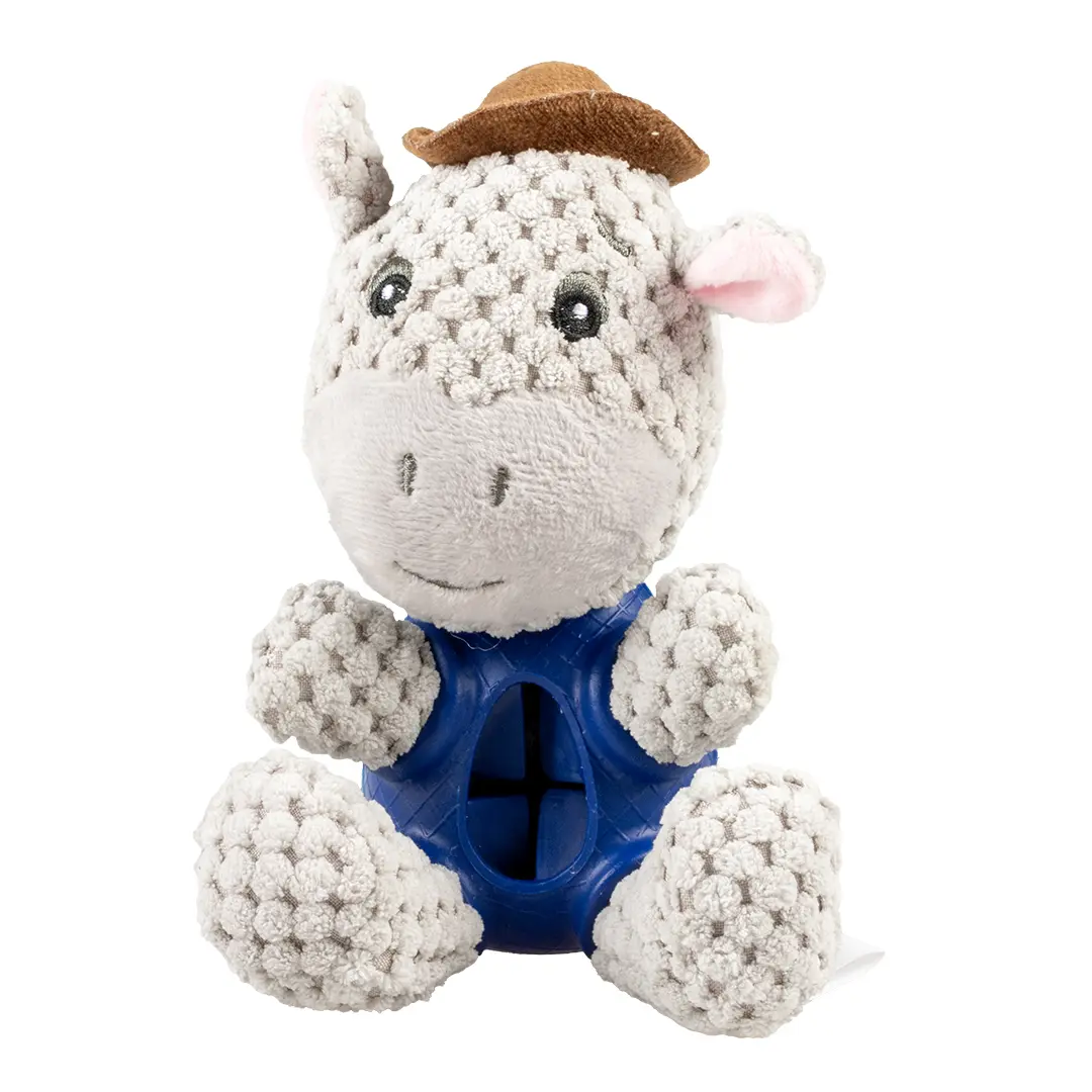 Peluche per cane asino dispenser in gomma Duvoplus