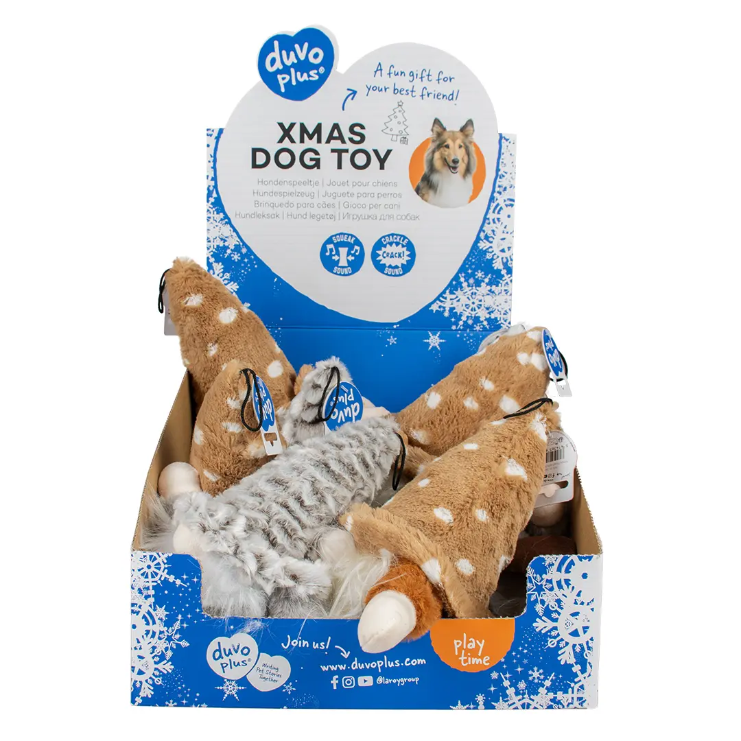 Giocattolo di peluche per cani folletti divertenti Duvoplus Xmas