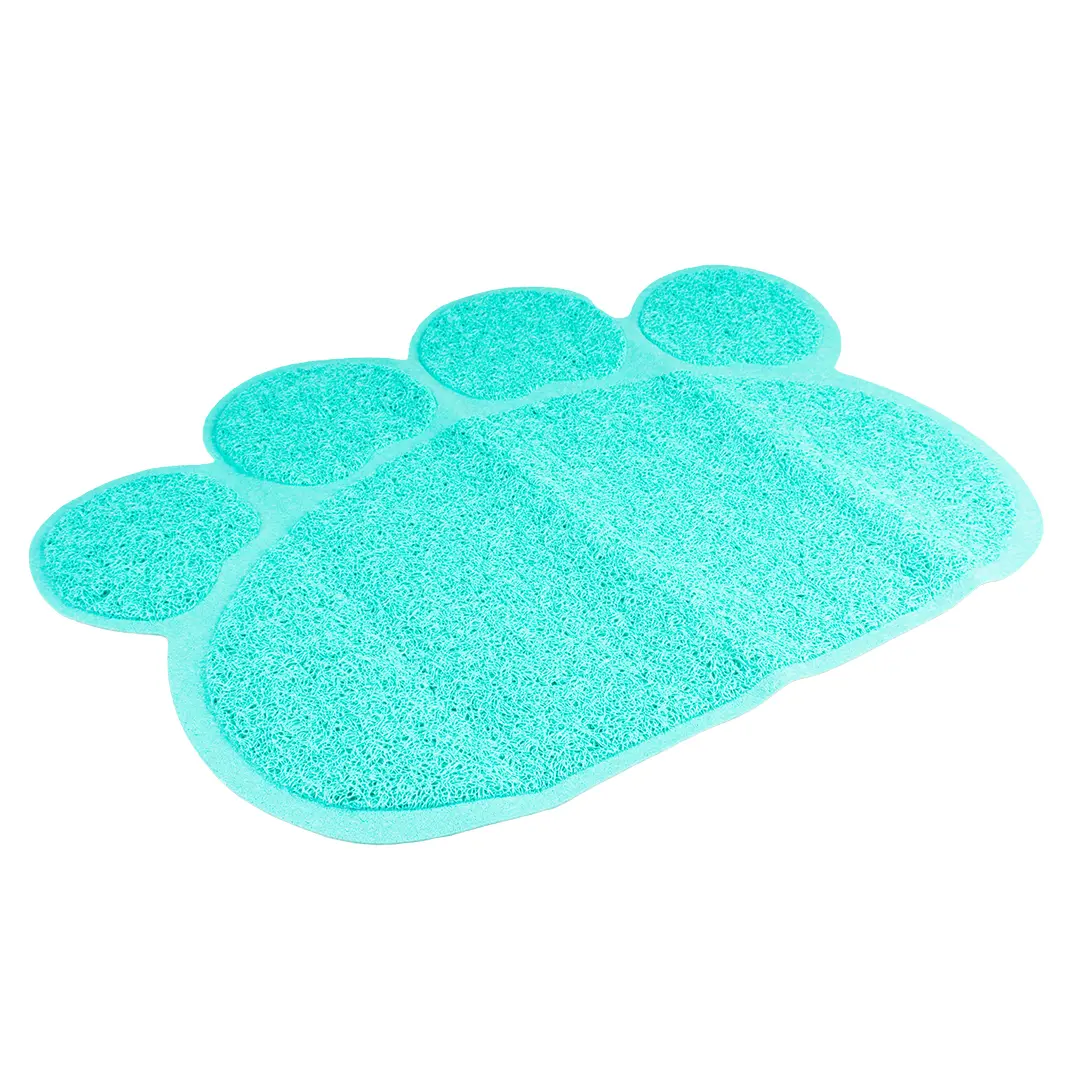 Duvoplus Blau Vorleger Für Rechteckige Katzentoilette