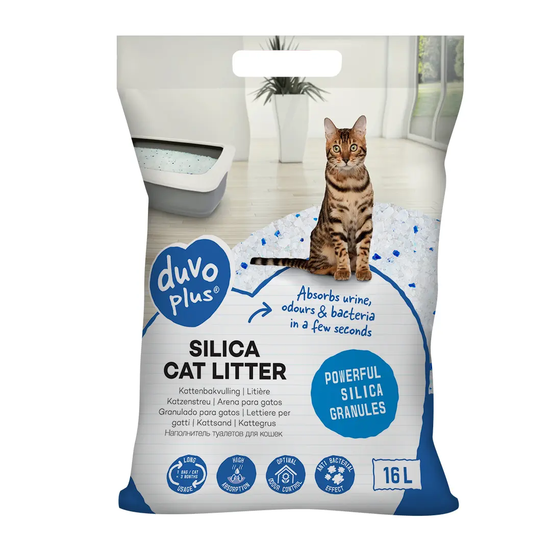 Duvoplus Weiß Katzenstreu Premium Silica