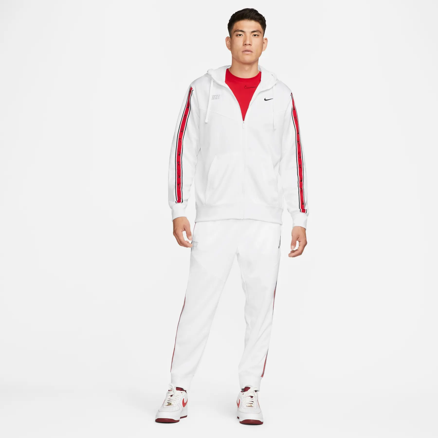 Felpa con cappuccio a cerniera intera in poly- maglia Nike Sportswear Repeat
