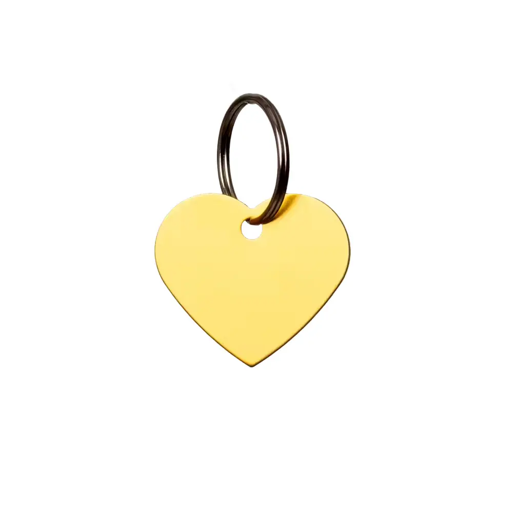 Heart-shaped engraving medal Dy'on