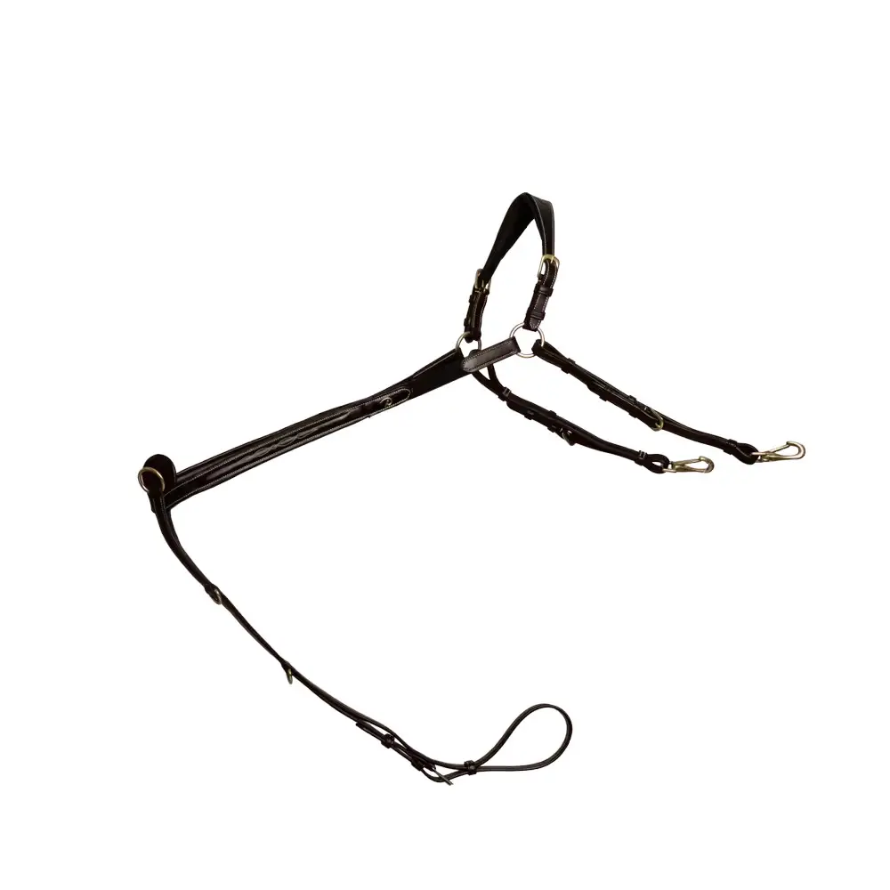 Dyon Schwarz Jagdhalsband Für Brückenpferd Dy'on