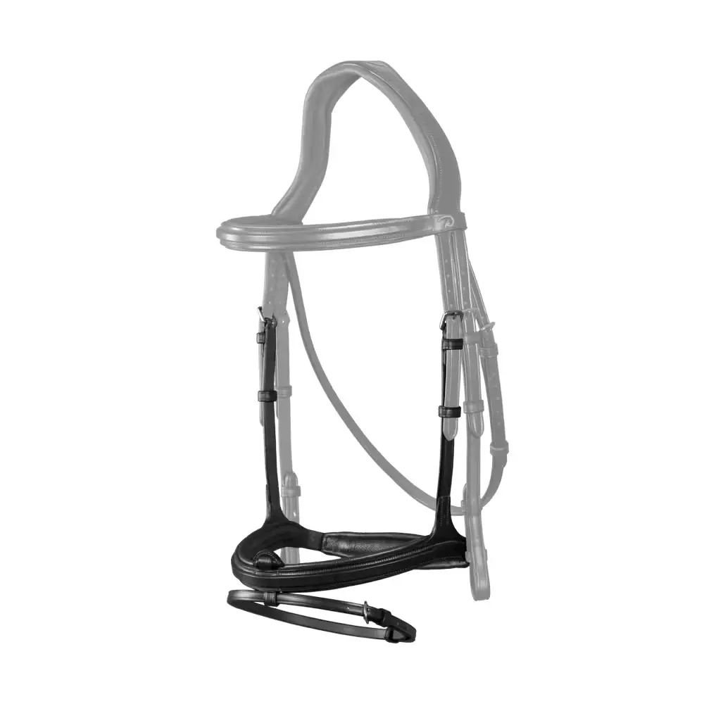 Combination leather horse noseband Dy'on Flash New English Collection