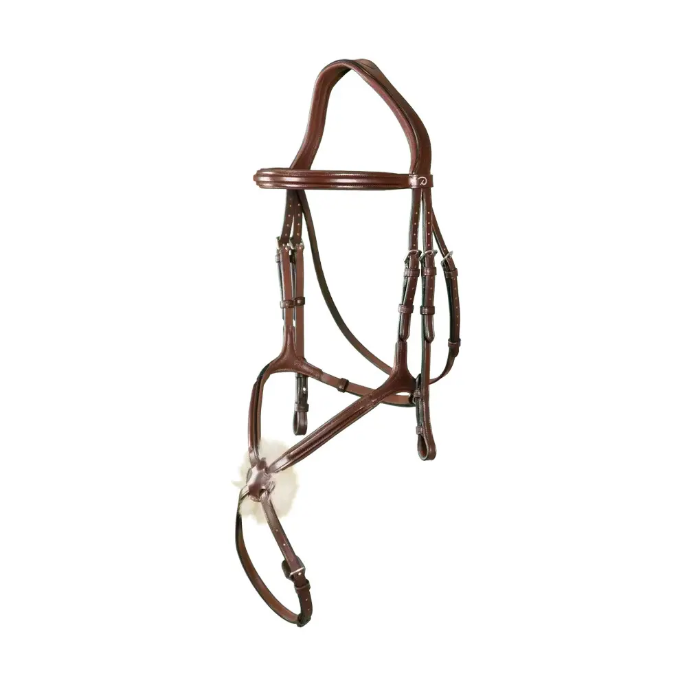 Briglia Snaffle con archetto incrociato Dy'on New English Collection