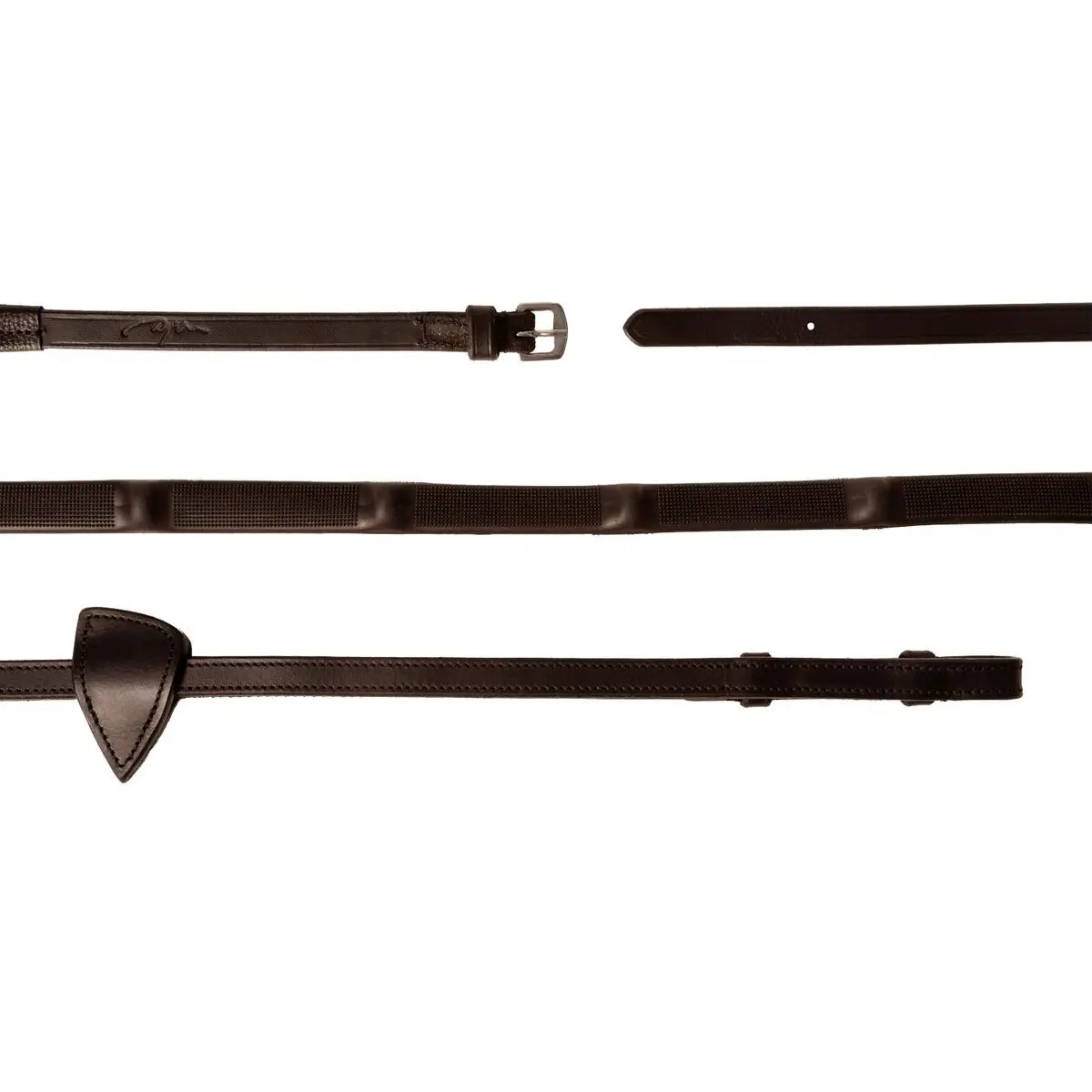 Rubber horse reins 1/2 with 7 built-in stops Dy'on