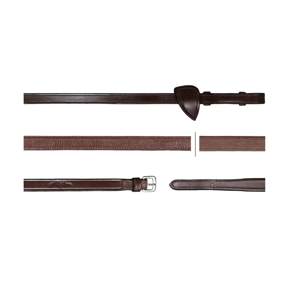 Dyon Braun Pferdezügel Aus Leder Dy'on Hunter 1/2