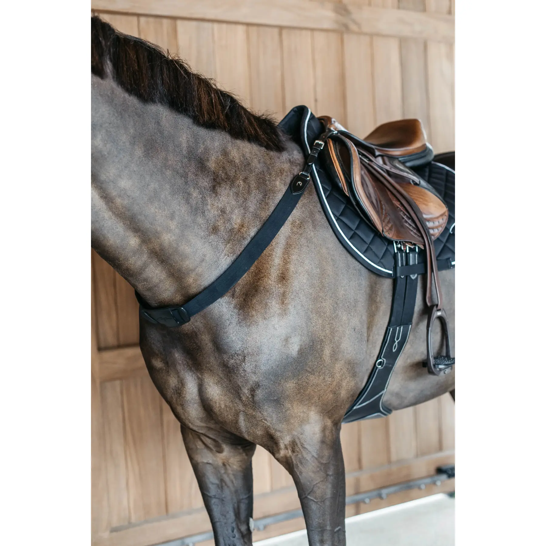 Dyon Schwarz Elastisches Plastron Dy'on