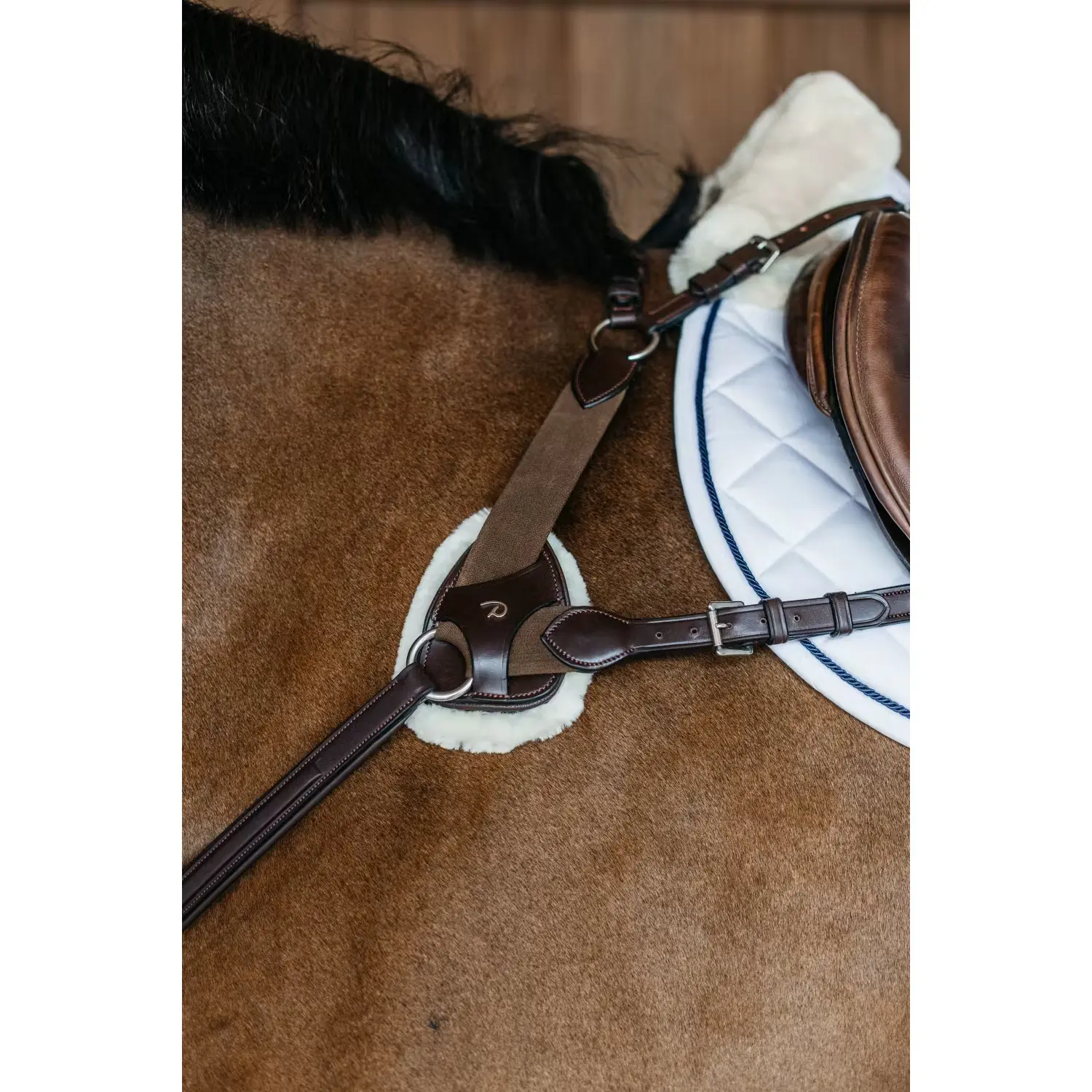 Vegan sheepskin collar protection pad Dy'on
