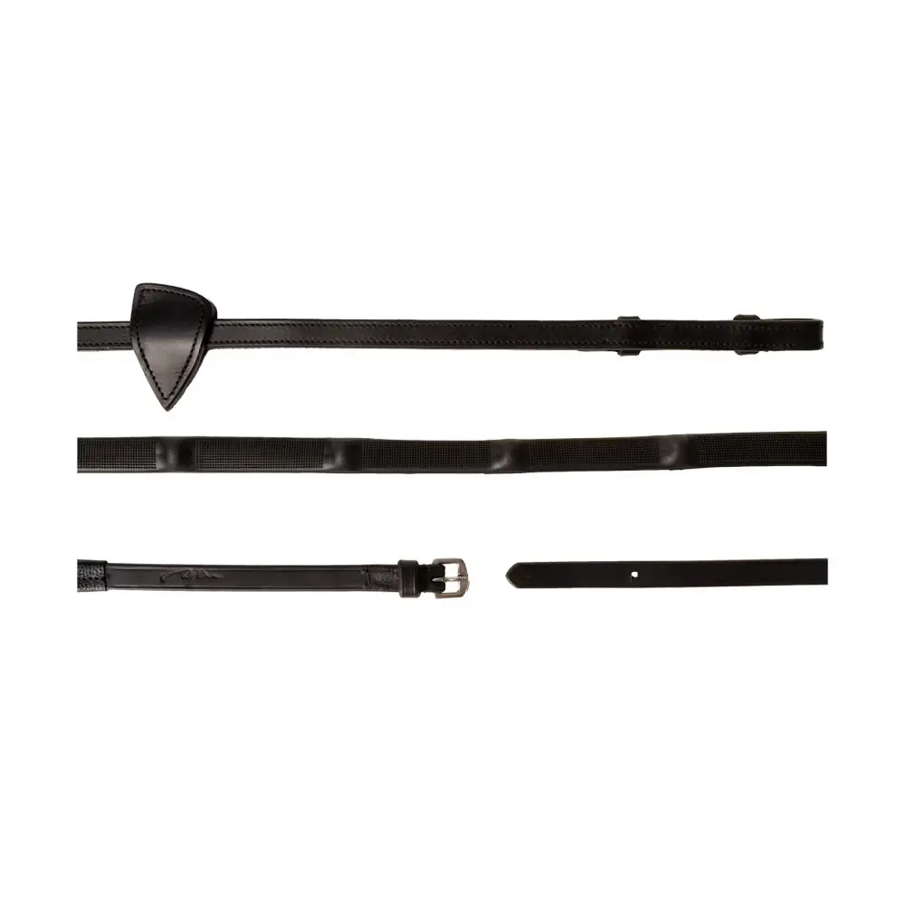 Rubber horse reins 1/2 with 7 built-in stops Dy'on
