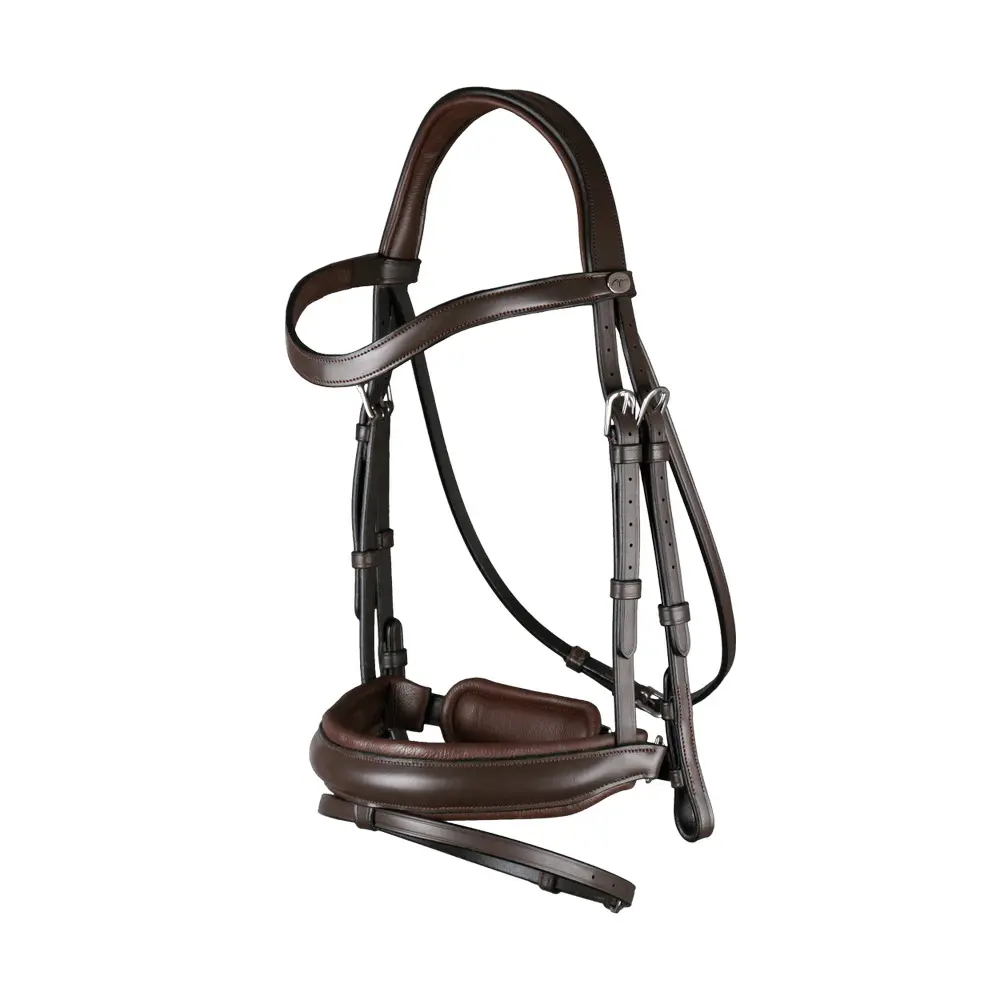 English-combined riding bridle, wide noseband Dy'on